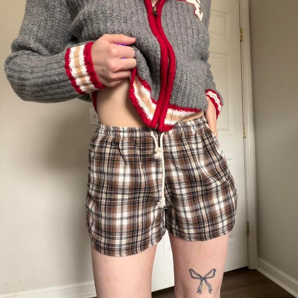 Brandy Melville Cute Plaid Shorts
